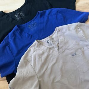 Figs‎ Bundle of 3 Technical Collection Scrubs Top Shirts Size Medium